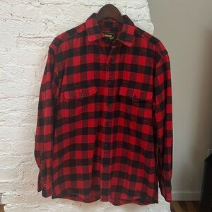 Work n' Sport Red and Black Flannel. Size M